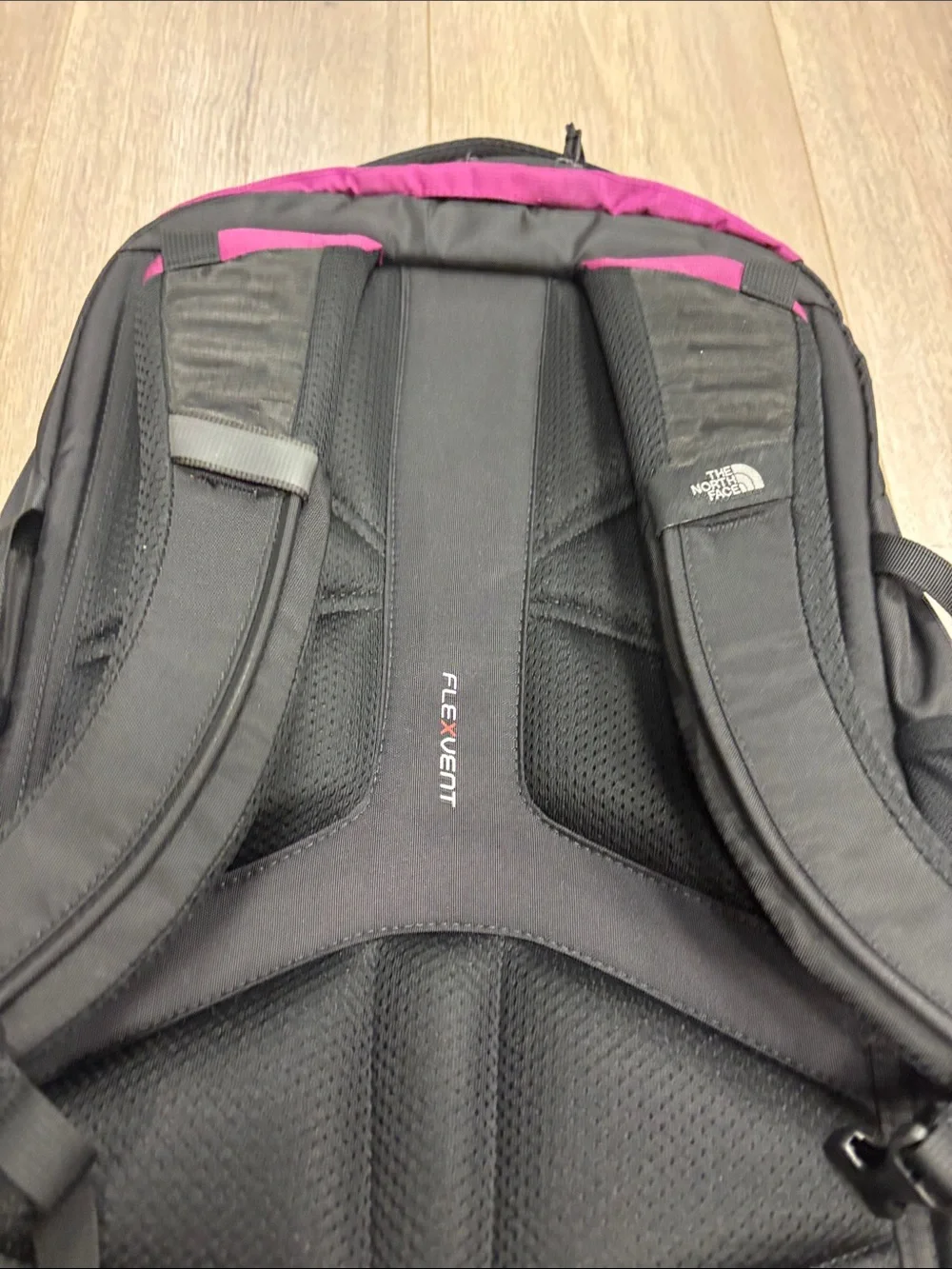 The North Face bold pink
